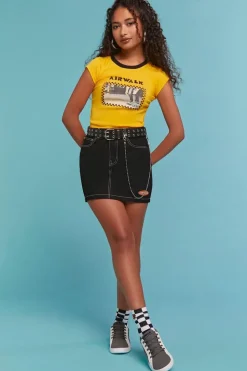 Airwalk Denim Mini Skirt