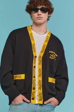 Airwalk Graphic Cardigan Sweater