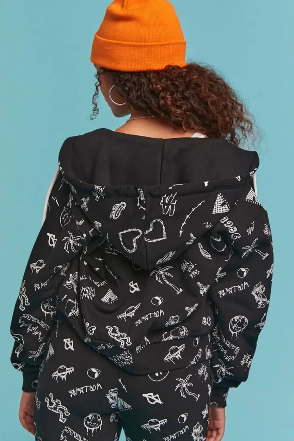 Airwalk Graphic Zip-Up Hoodie