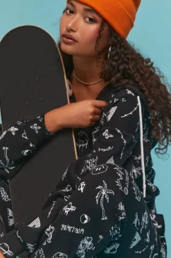 Airwalk Graphic Zip-Up Hoodie