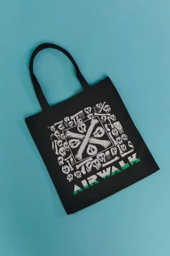Airwalk Skull Graphic Tote Bag