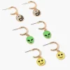 Alien Charm Hoop Earring Set