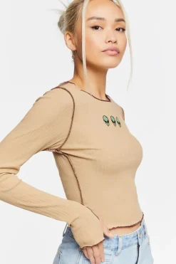 Alien Graphic Long-Sleeve Tee