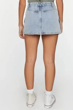 A-Line Denim Mini Skirt