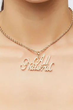 All Natural Rhinestone Necklace