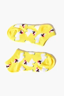 Alpaca Print Ankle Socks