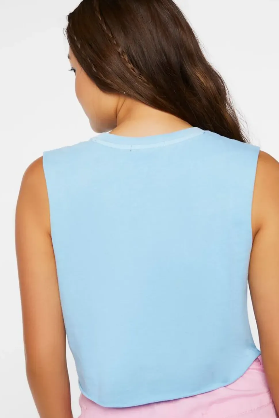 Angel Graphic Raw-Cut Muscle Tee