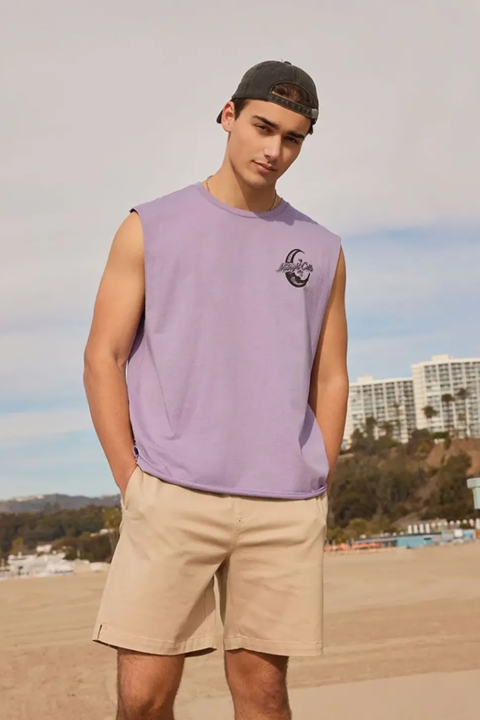 A Night For Love Graphic Muscle Tee