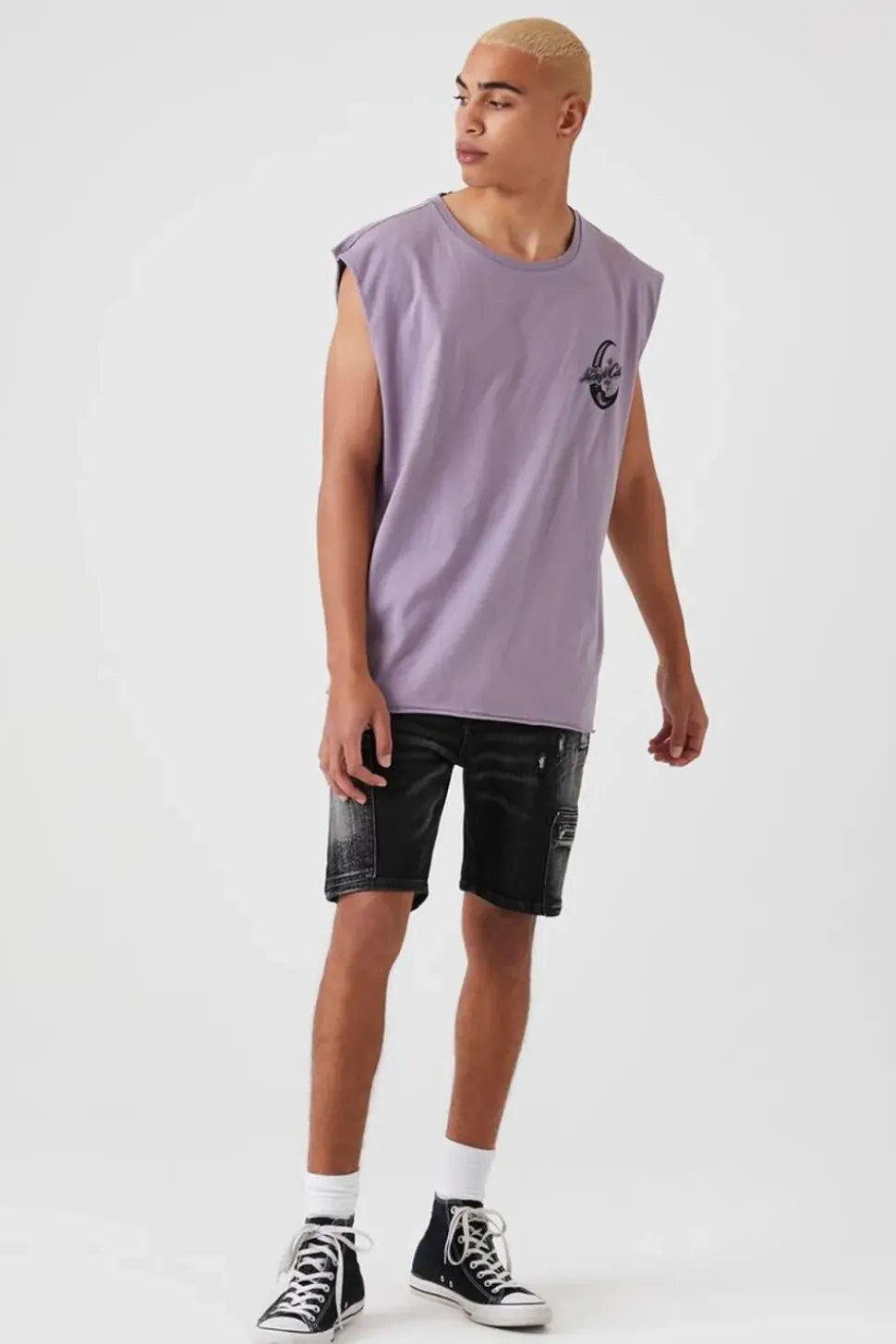 A Night For Love Graphic Muscle Tee