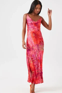 Animal Print Slip Maxi Dress