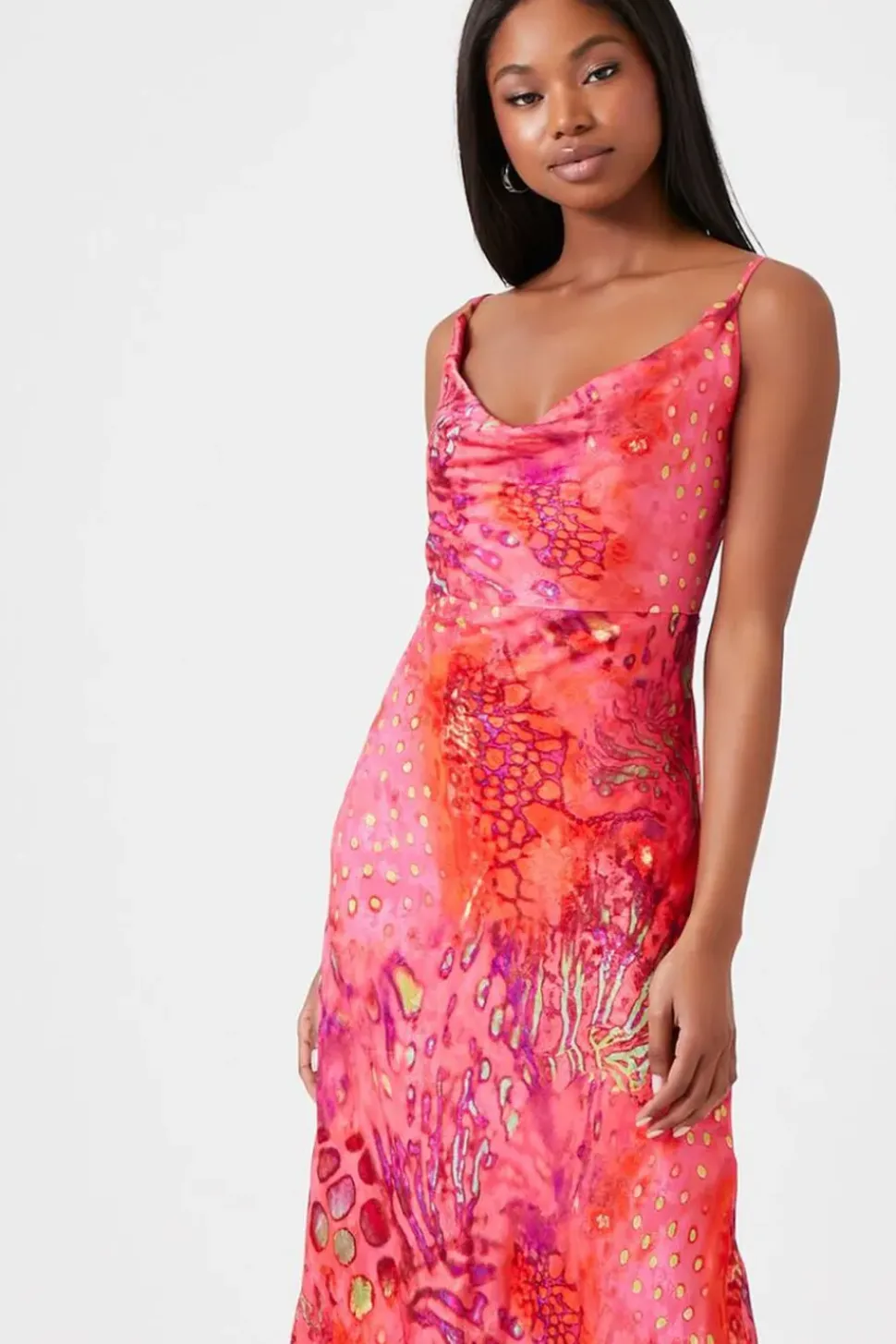 Animal Print Slip Maxi Dress