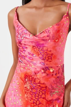 Animal Print Slip Maxi Dress