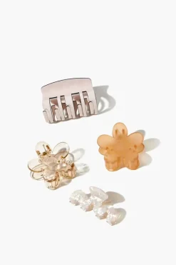Assorted Flower Claw Clip Set