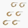 Assorted Hoop Earring Set