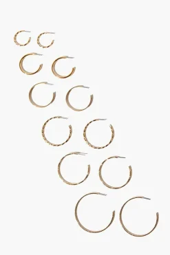 Assorted Hoop Earring Set