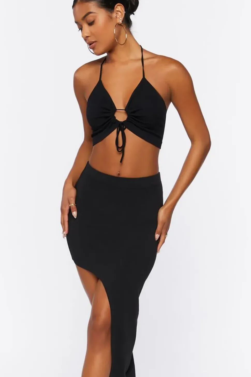 Asymmetrical Midi Skirt