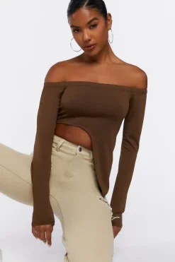 Asymmetrical Off-The-Shoulder Top