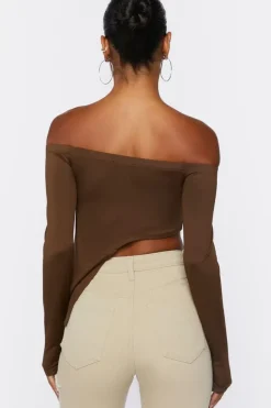 Asymmetrical Off-The-Shoulder Top