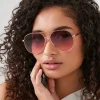 Aviator Frame Sunglasses
