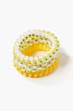 Avocado Spiral Hair Tie Set