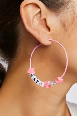 Baby Beaded Hoop Earrings