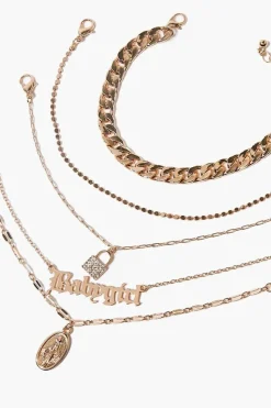 Babygirl Pendant Bracelet Set
