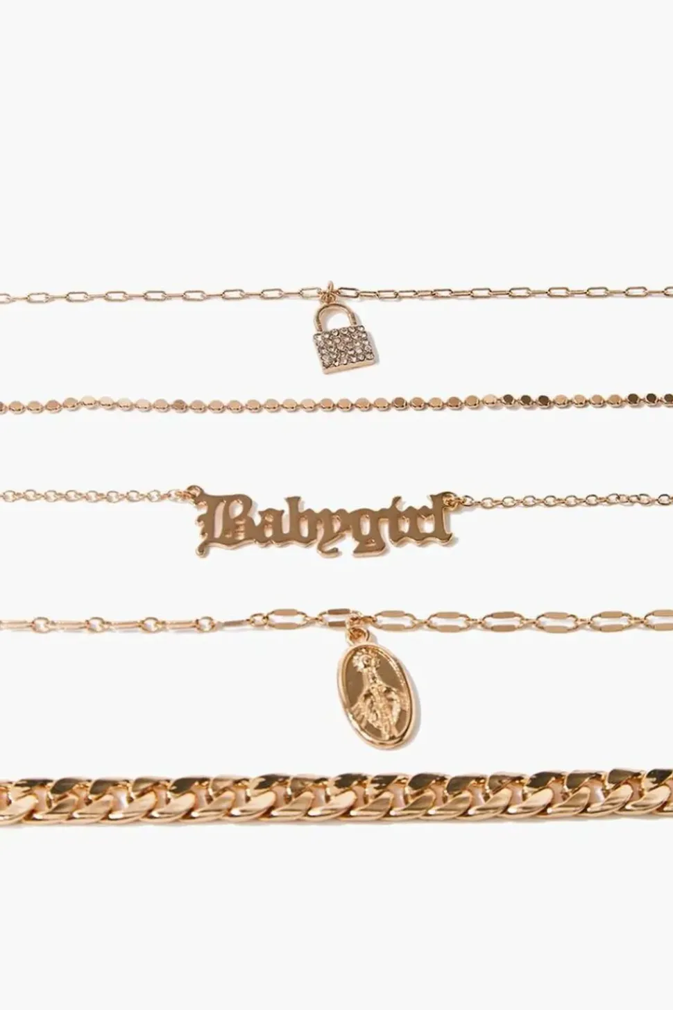 Babygirl Pendant Bracelet Set