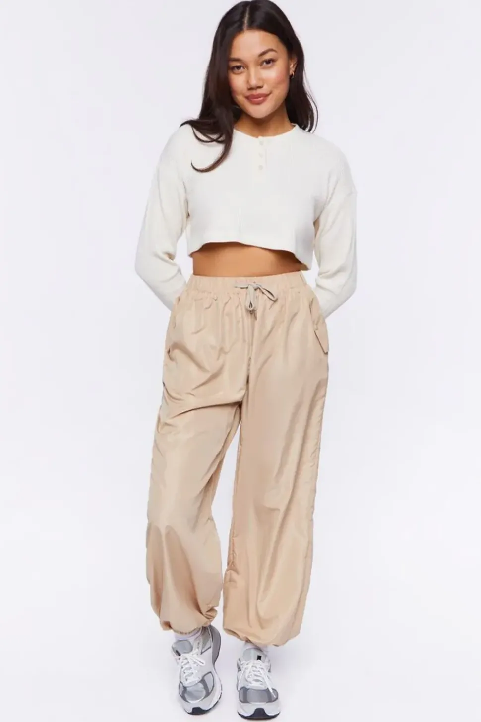Baggy Windbreaker Parachute Pants