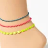 Ball Chain Anklet Set