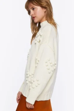 Ball Knit Heart Sweater