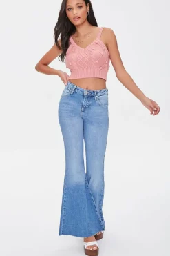 Ball Sweater-Knit Cropped Cami
