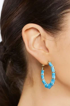 Bamboo Hoop Earrings