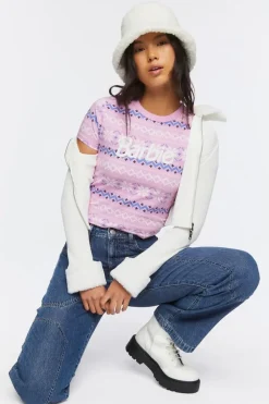 Barbie Fair Isle Cropped Tee