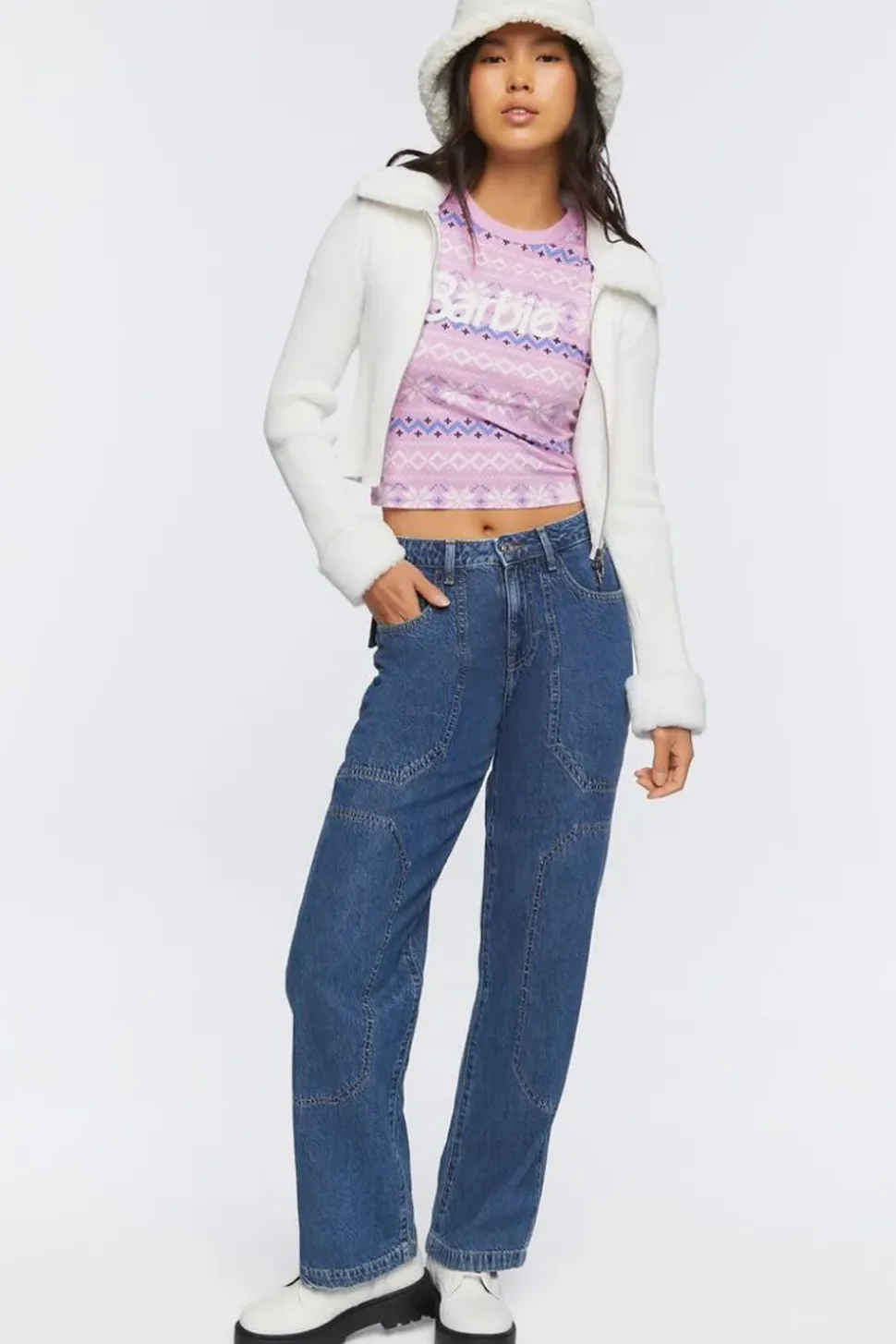 Barbie Fair Isle Cropped Tee