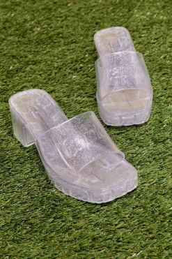 Barbie™ Glitter Jelly Block Heels