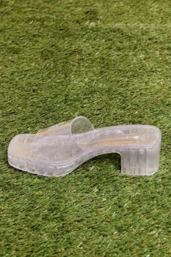 Barbie™ Glitter Jelly Block Heels