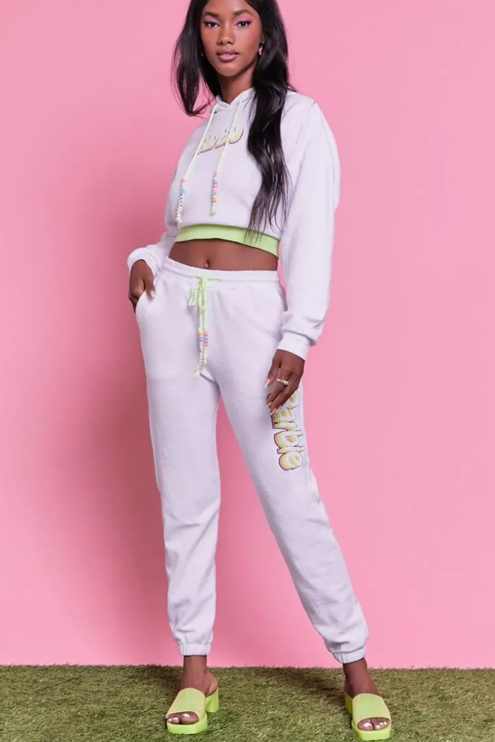 Barbie™ Graphic Beaded Hoodie