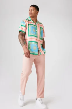Baroque Print Short-Sleeve Shirt