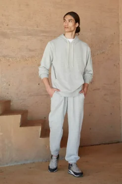 Basic Heathered Drawstring Joggers