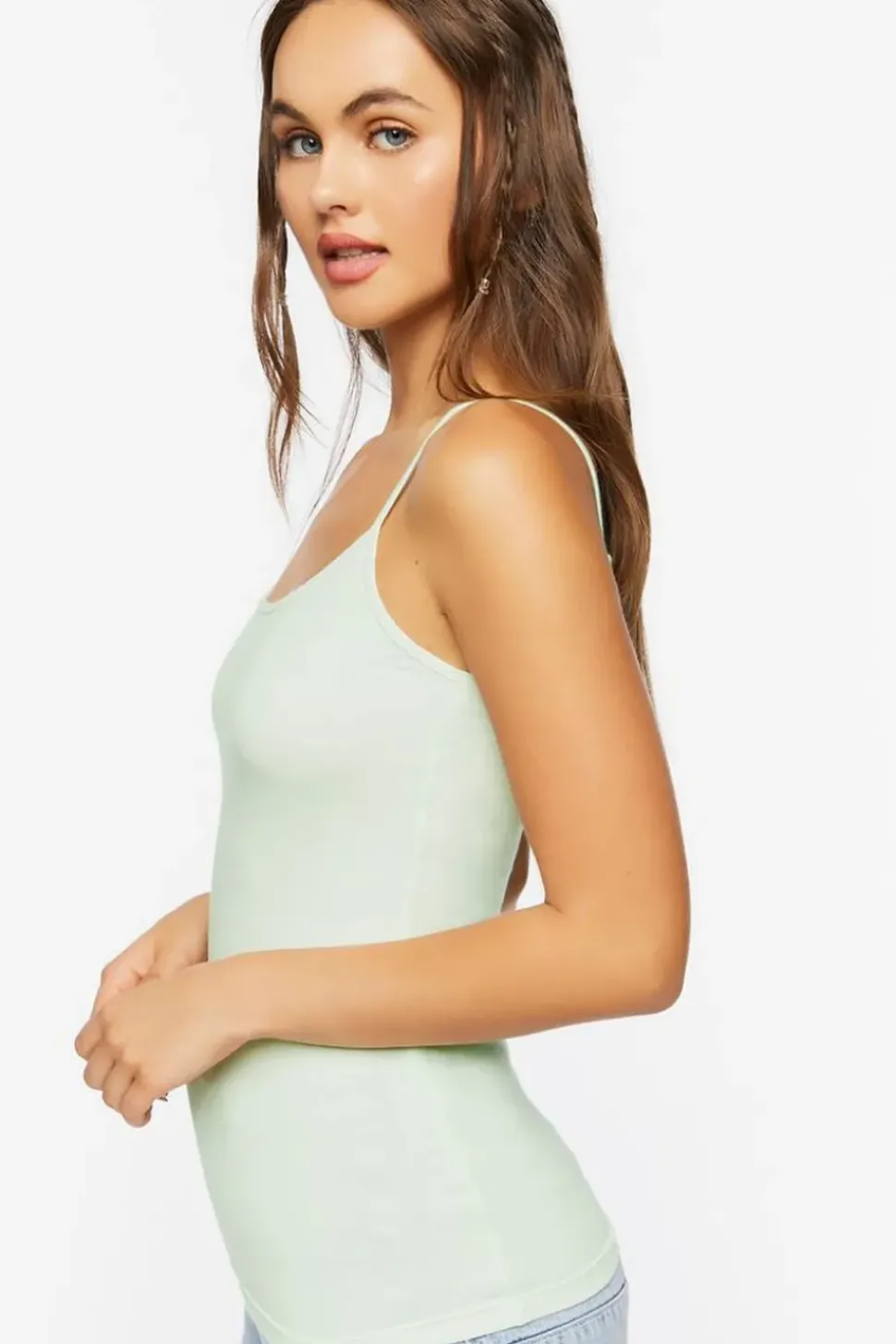 Basic Organically Grown Cotton Thin Strap Cami