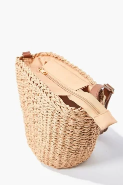 Basketwoven Crossbody Bag