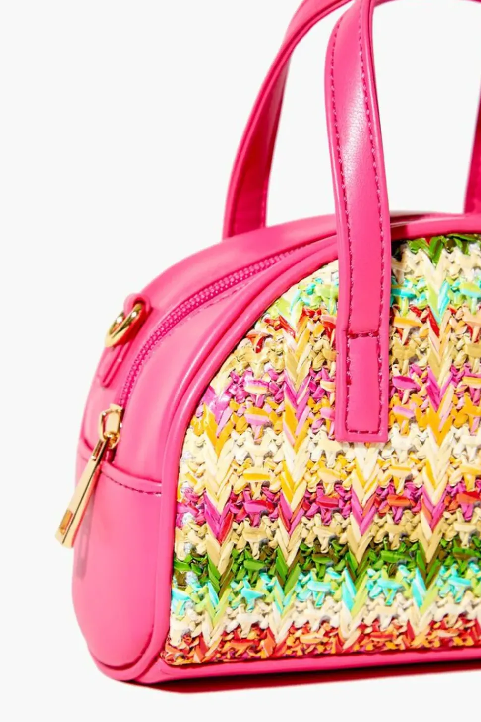 Basketwoven Crossbody Bag