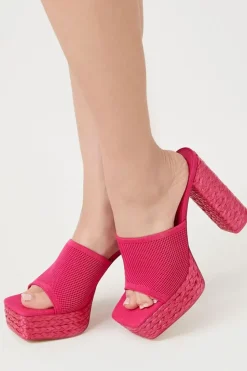 Basketwoven Platform Heels
