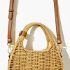 Basketwoven Wicker Crossbody Bag