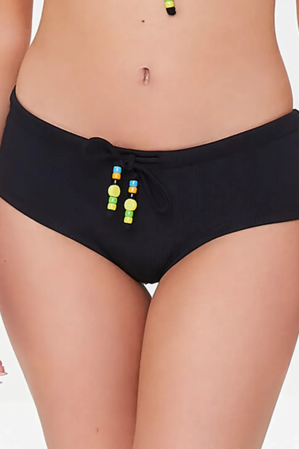 Beaded Boyshort Bikini Bottoms