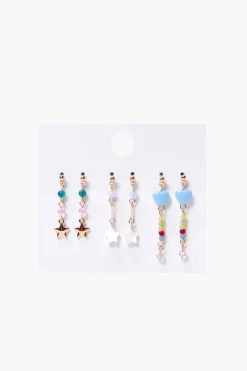 Beaded Drop Earring Set