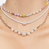 Beaded Faux Pearl Necklace Set