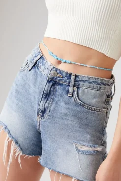 Beaded Faux Stone Belly Chain
