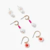 Beaded Floral Drop Earrings