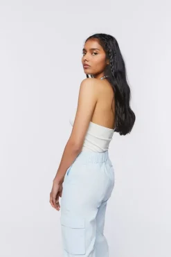 Beaded Halter Bodysuit